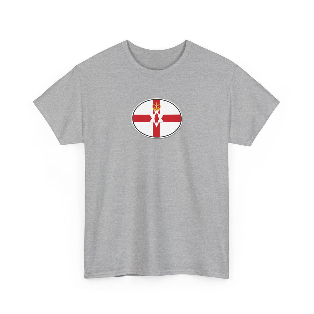 Northern Ireland Flag T‑Shirt — Small Oval Emblem Votton T-Shirt