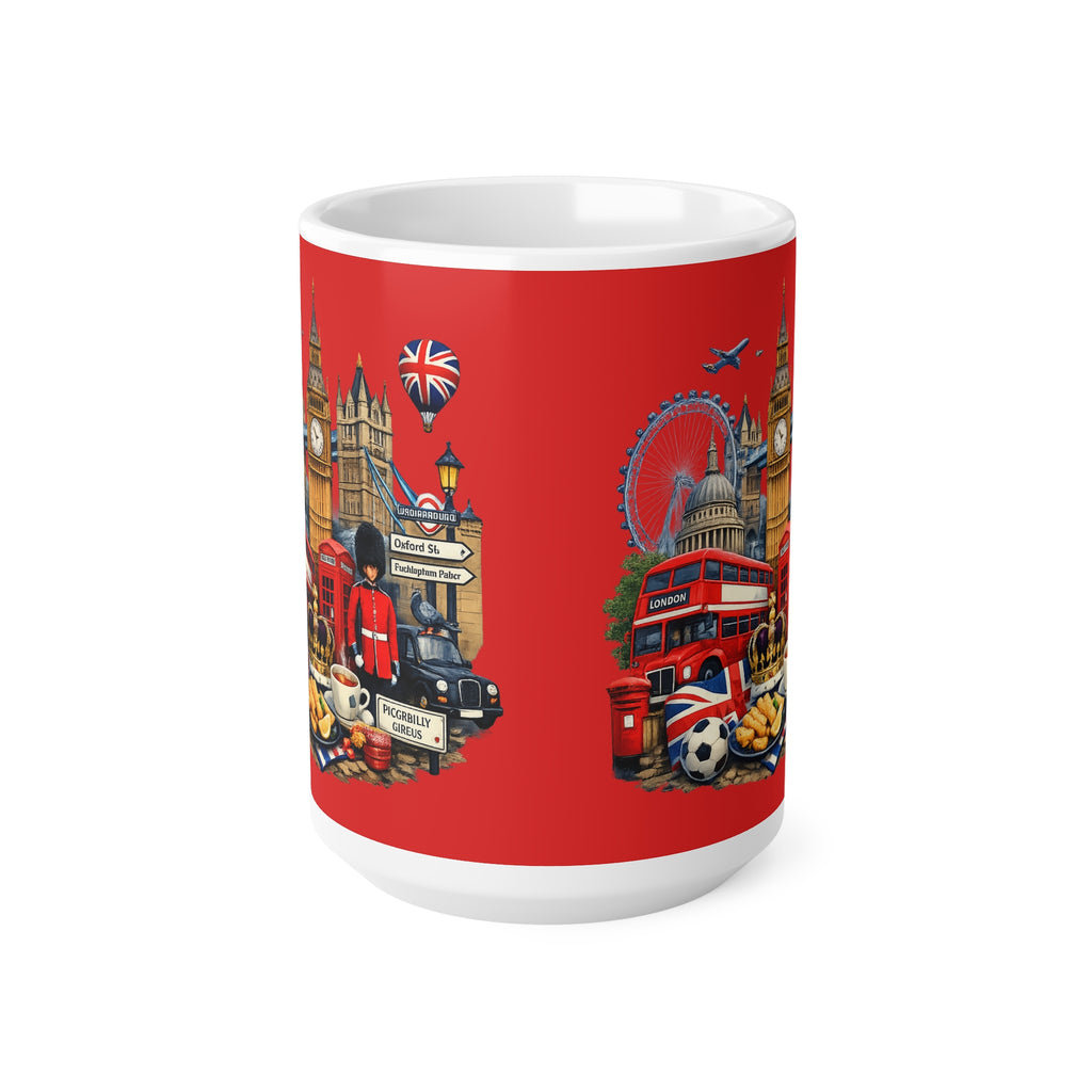 London Icons Coffee Mug — Red 11oz/15oz Ceramic Souvenir