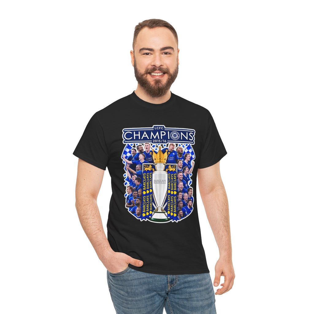 Leicester City 2015/2016 Champions Trophy Soccer T-Shirt — Team Victory Graphic Tee