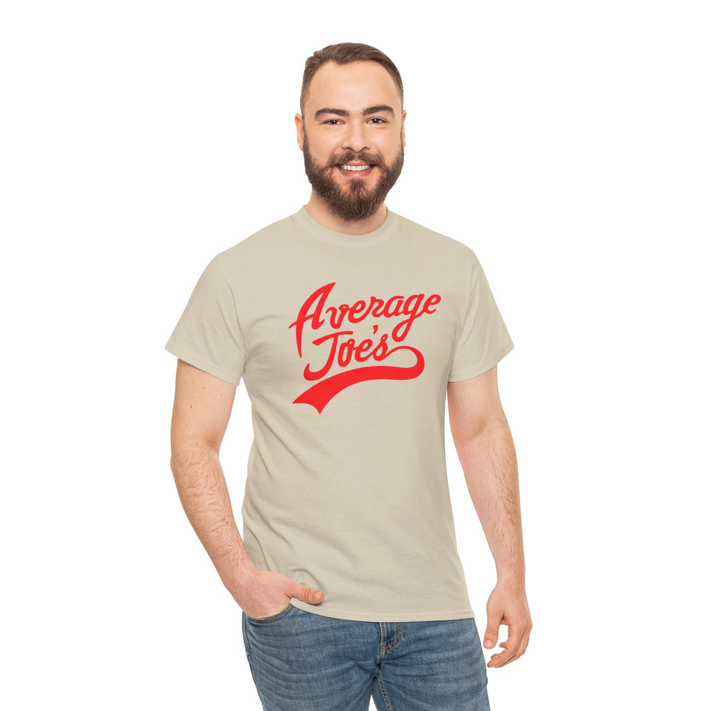 Average Joe's Graphic Tee — Retro Script White T-Shirt