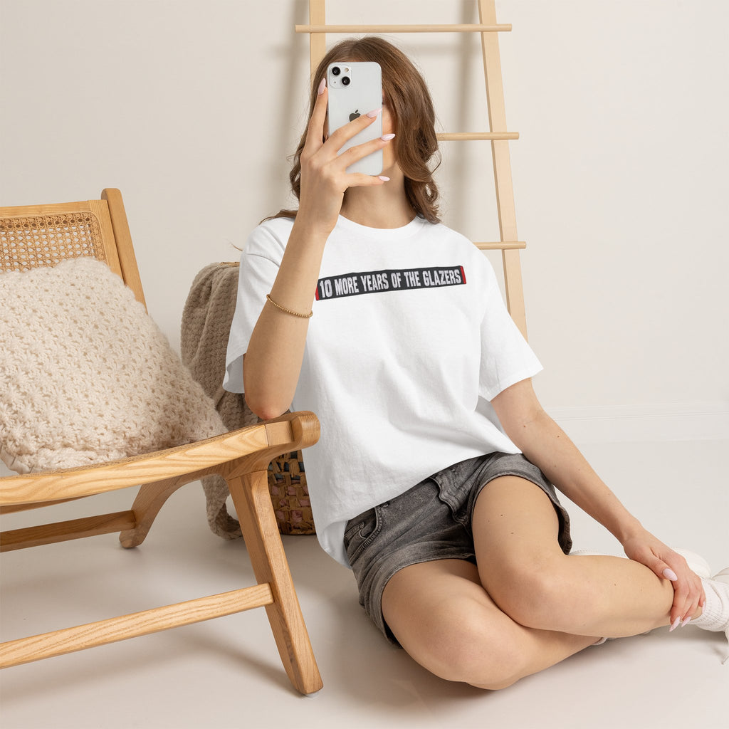 Protest Tee — "10 More Years of the Glazers" Banner Football Fan Cotton T-Shirt