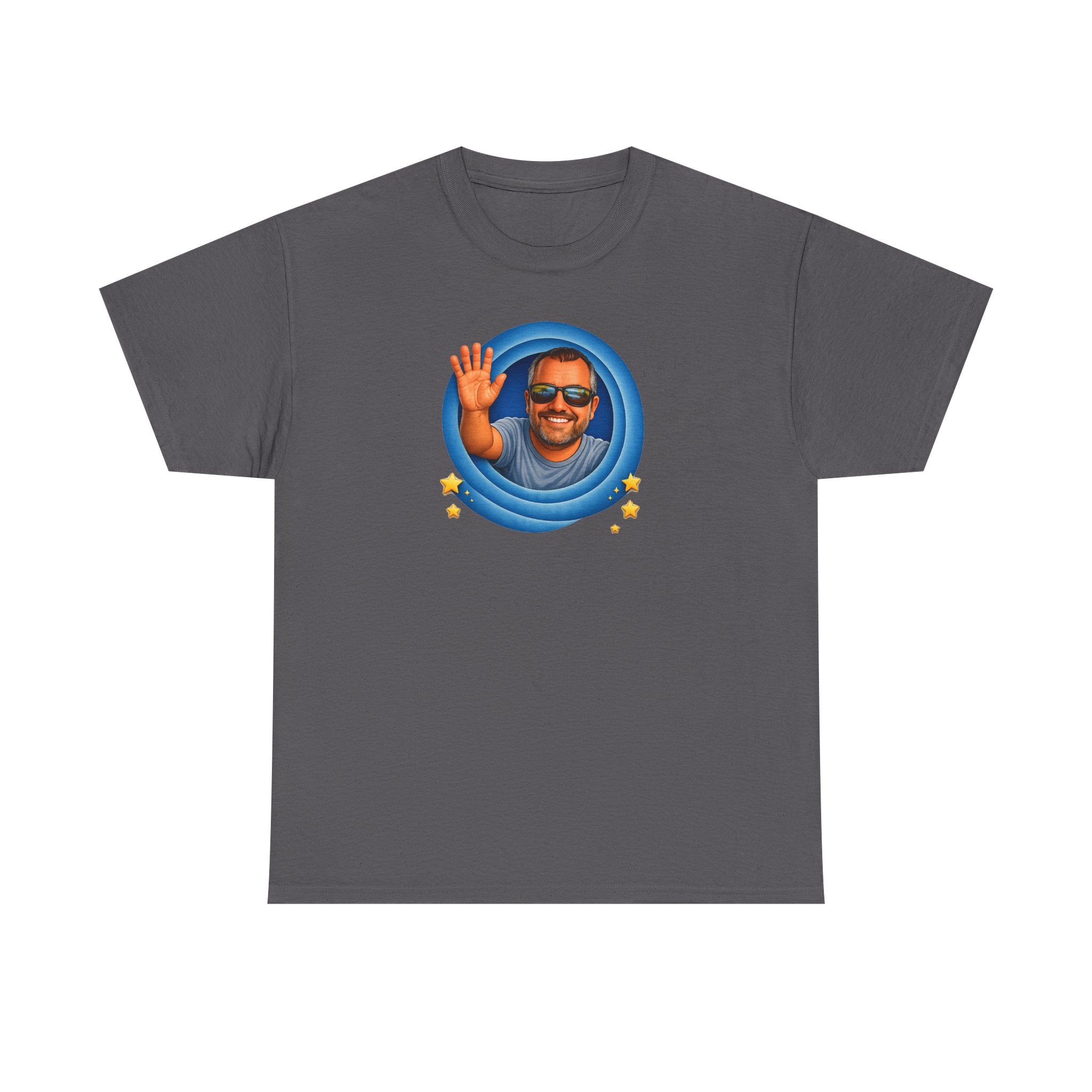 T-Shirt — "That's All, Folks!" Waving Portrait Graphic Tee