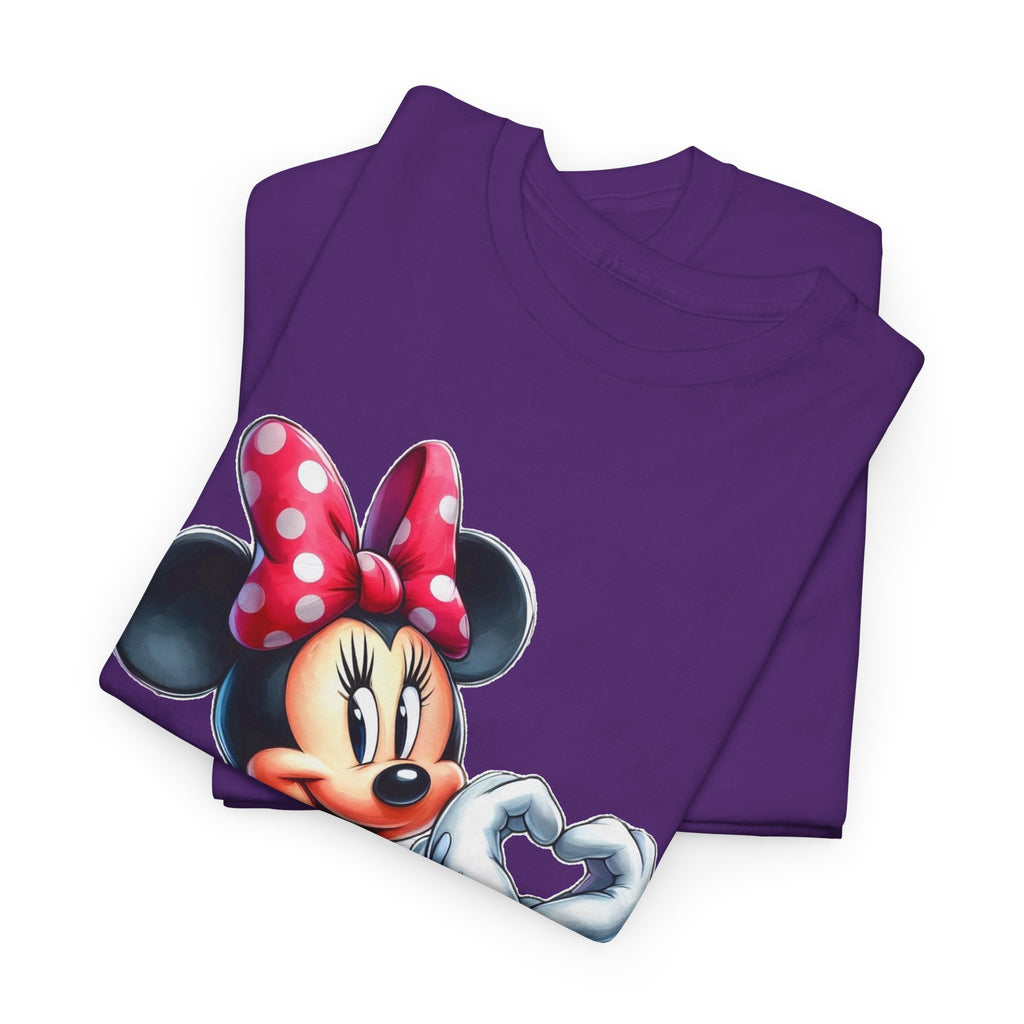 Minnie Mouse Character Heart Graphic Tee