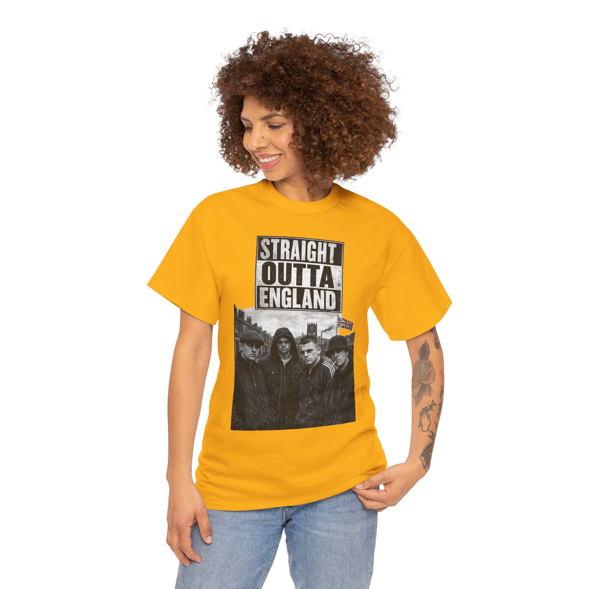 Straight Outta England T-Shirt — Retro Band Photo Tee