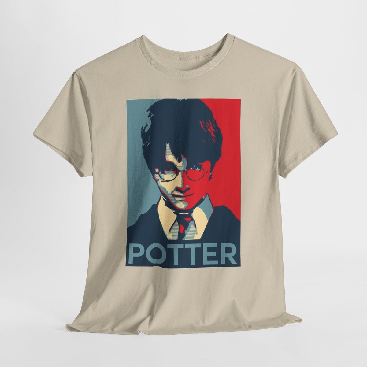 Harry Potter Inspired Vintage Wizard Portrait Cotton T‑Shirt — 'Potter' Graphic Tee