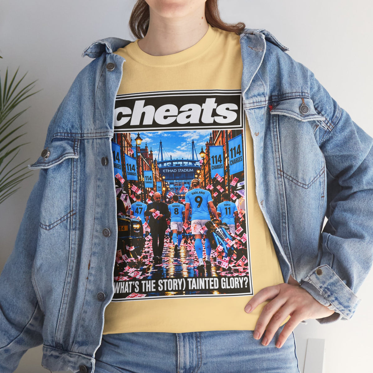 Cheats “What’s the Story? Tainted Glory?” Sports Graphic Cotton T-Shirt