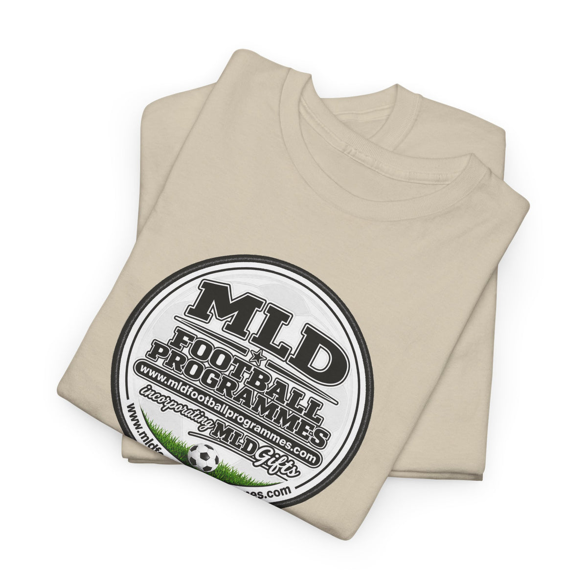 MLD Football Programmes Vintage Logo Cotton T-Shirt