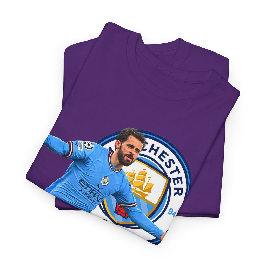 Bernardo Silva Manchester City Football Club Graphic Tee — Celebratory Player Design