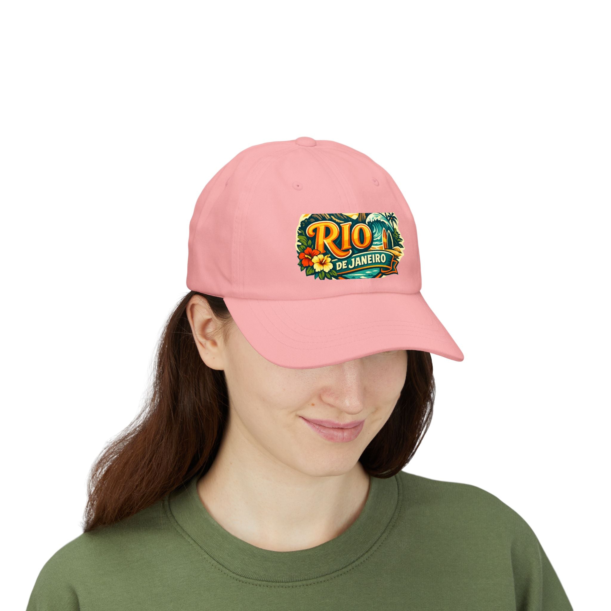 Rio de Janeiro Vintage Surf Dad Cap — Tropical Beach Hat