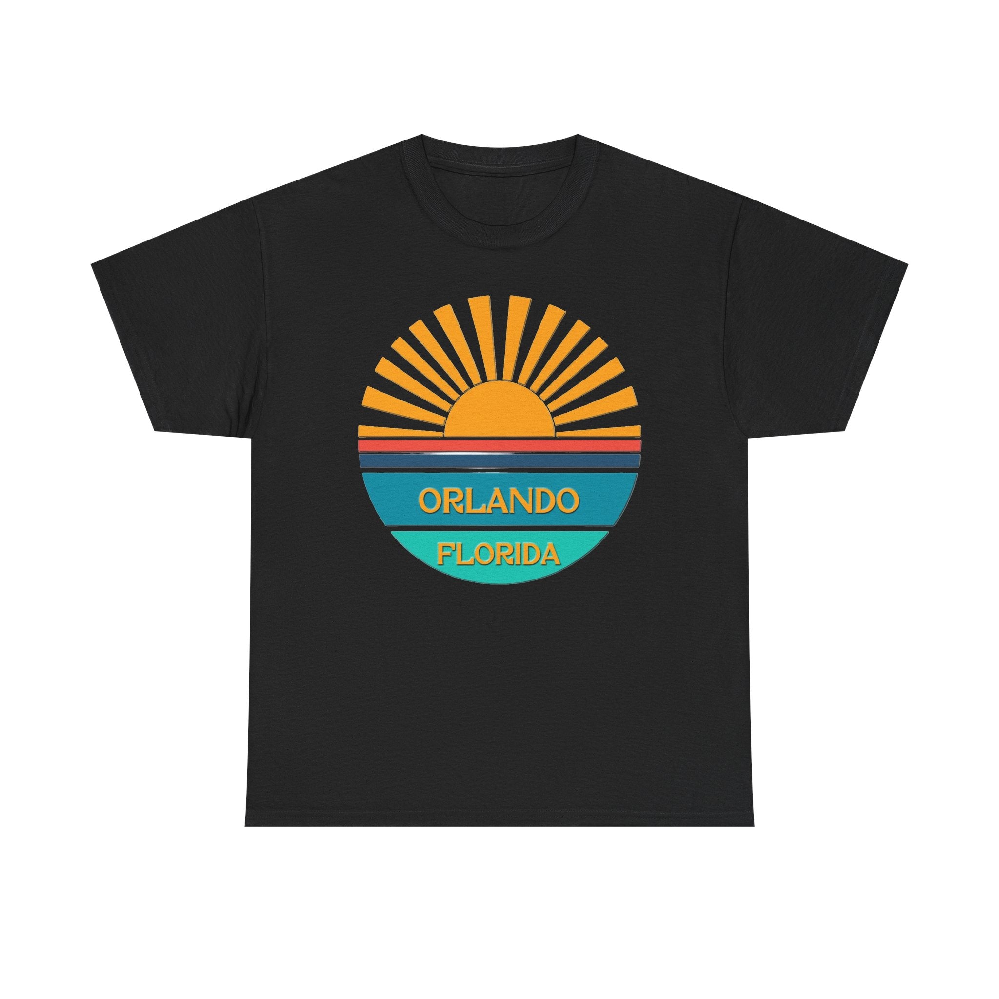 Orlando Florida Sunset T-Shirt – Retro Sunburst Vacation Tee