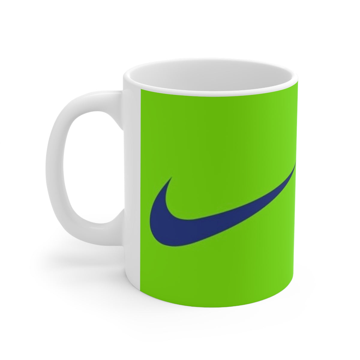 Chelsea-Inspired Neon Green Football Mug (11oz, 15oz)