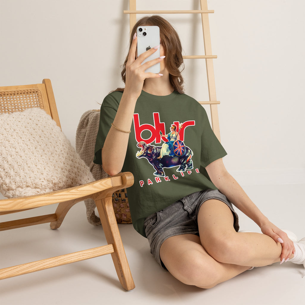 Blur PARKLIFE British Bulldog Graphic Cotton T-Shirt