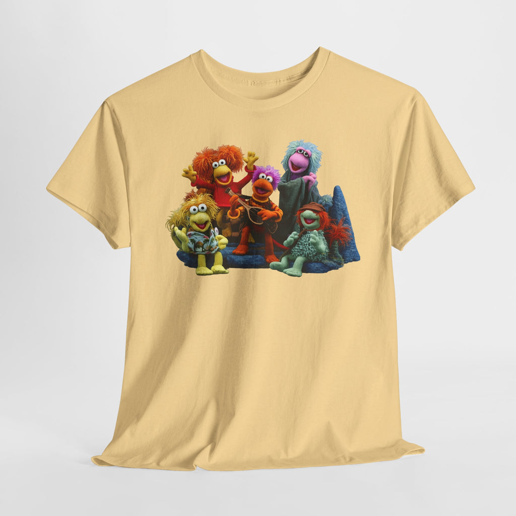 Fraggle Rock Muppet Crew Graphic Tee — Vintage Puppet Group T-Shirt