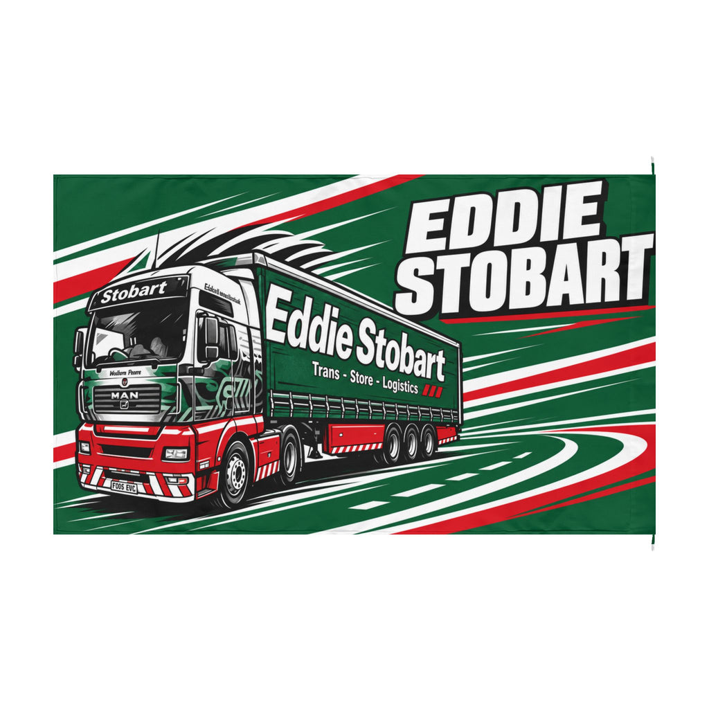 Eddie Stobart Truck Flag — Double-Sided Outdoor Trucking Banner