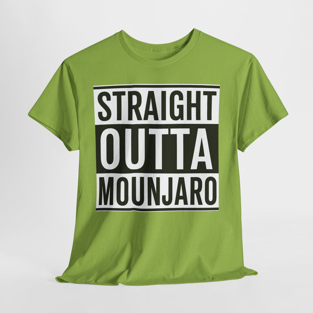 T-Shirt — "Straight Outta Mounjaro" Bold Typography Tee