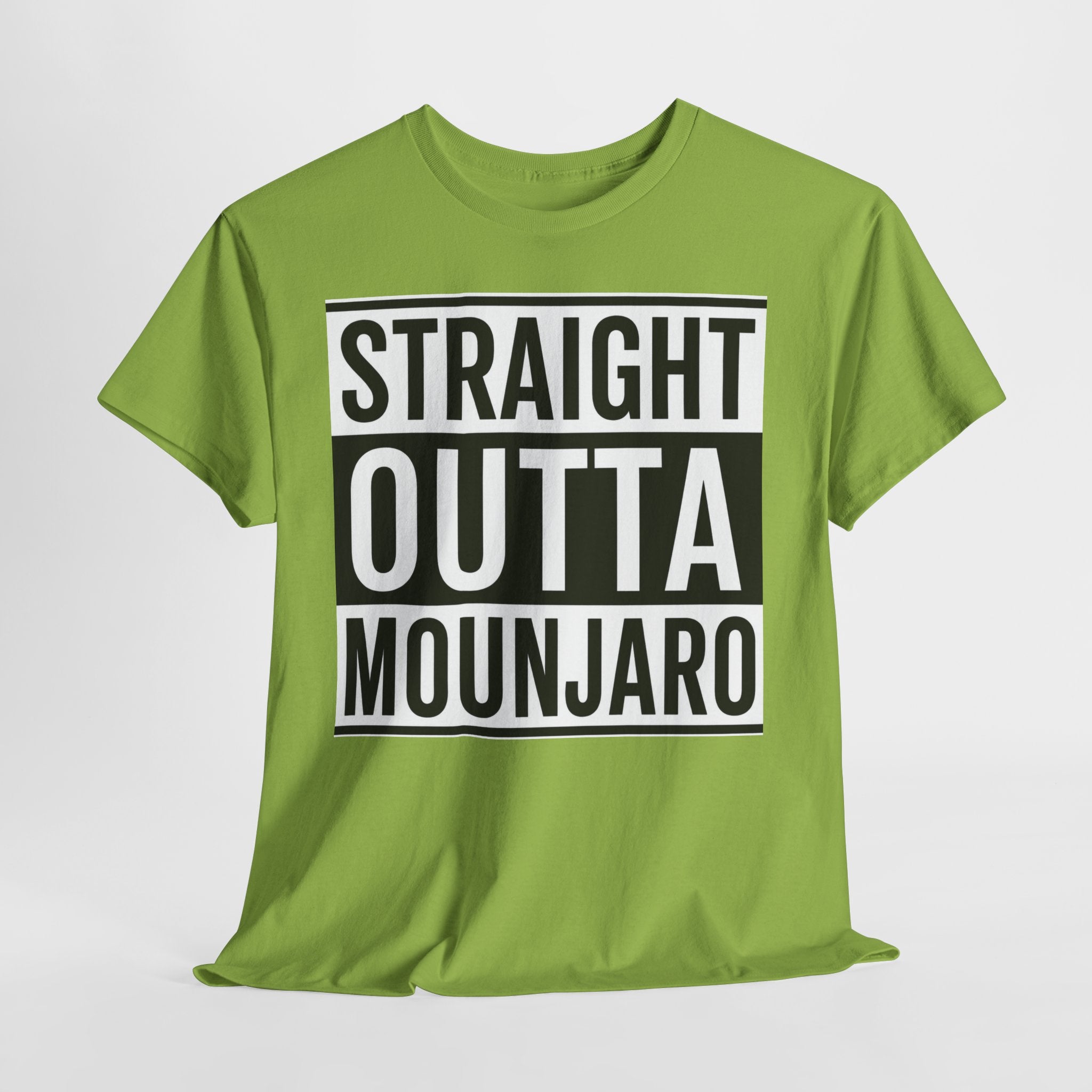 T-Shirt — "Straight Outta Mounjaro" Bold Typography Tee