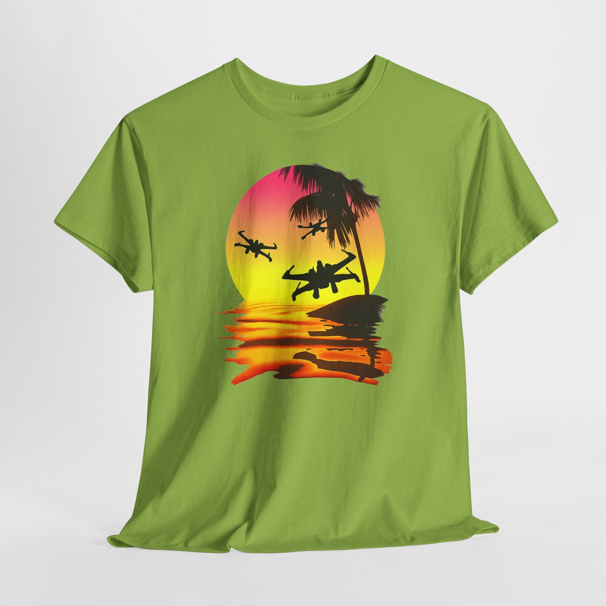 Star Wars X-Ring Sunset Beach Plane T-Shirt