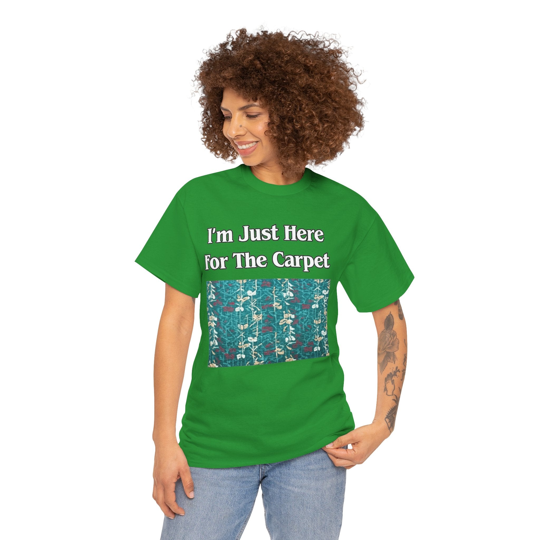 Orlando Airport Carpet Lover T-Shirt — "I'm Just Here For The Carpet" Graphic Tee
