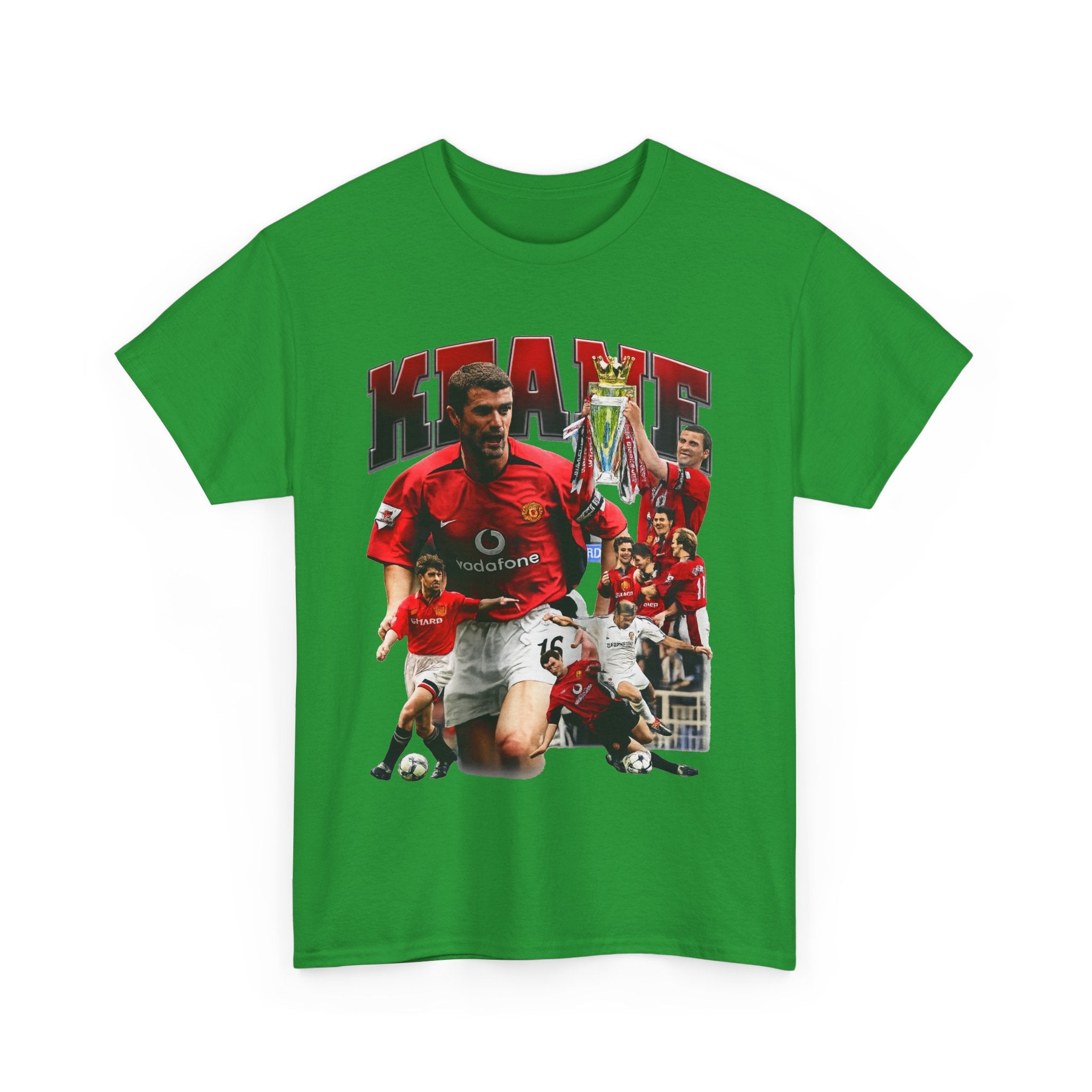 Roy Keane Football Legens Collage Tee — Retro Man United Tribute Shirt