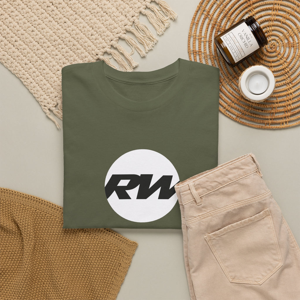 RW Logo T‑Shirt — Minimalist Retro Circle Graphic Tee
