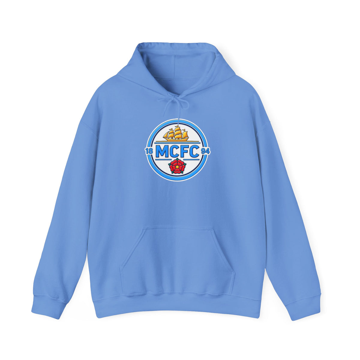 MCFC Logo Hoodie – Vintage Football Club Crest Pullover