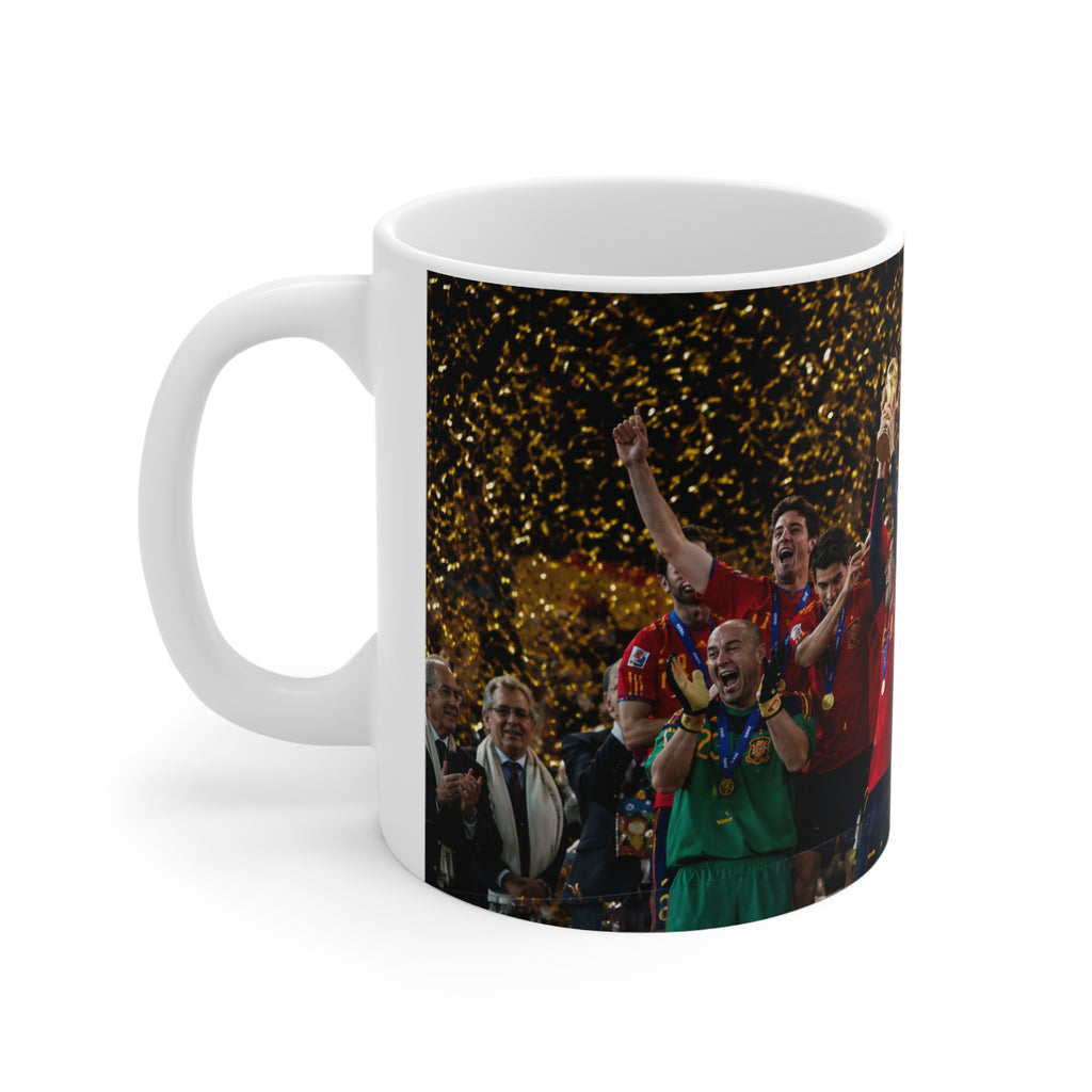 Spain 2026 World Cup Champions Photo Mug — Ceramic Coffee Cup (11oz & 15oz)