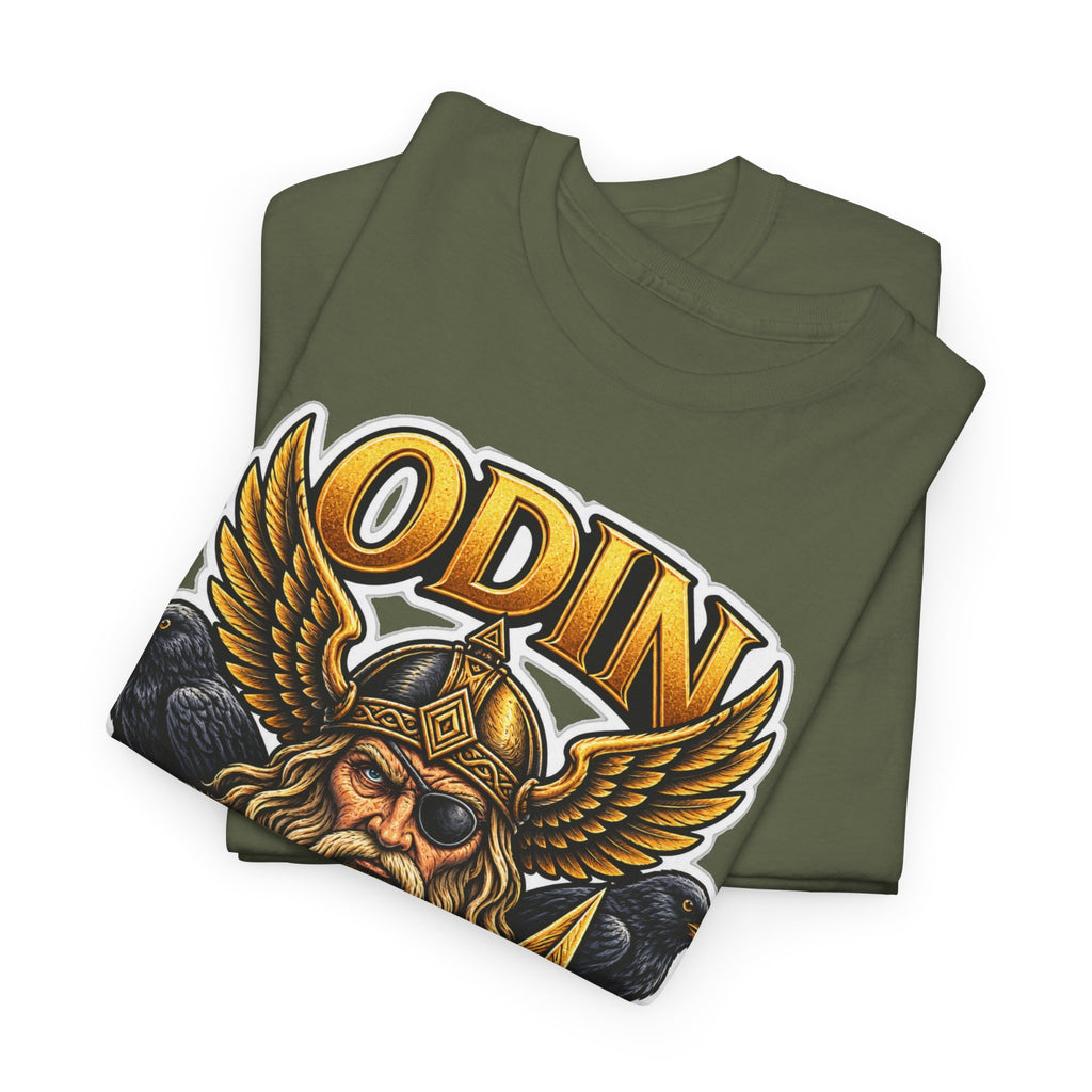Odin Viking Cotton T-Shirt — Norse God Graphic Tee
