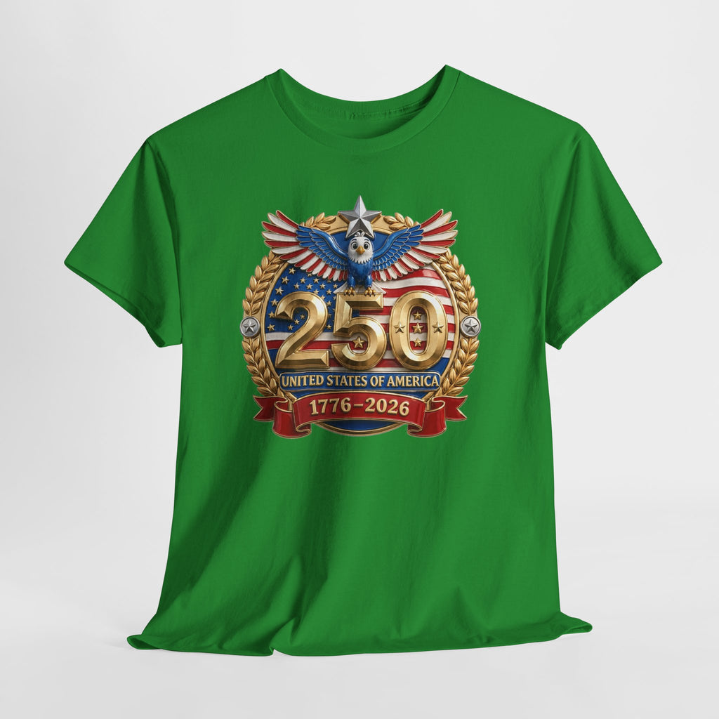 250th USA Anniversary T-Shirt – 1776–2026 Patriotic Eagle Emblem Tee