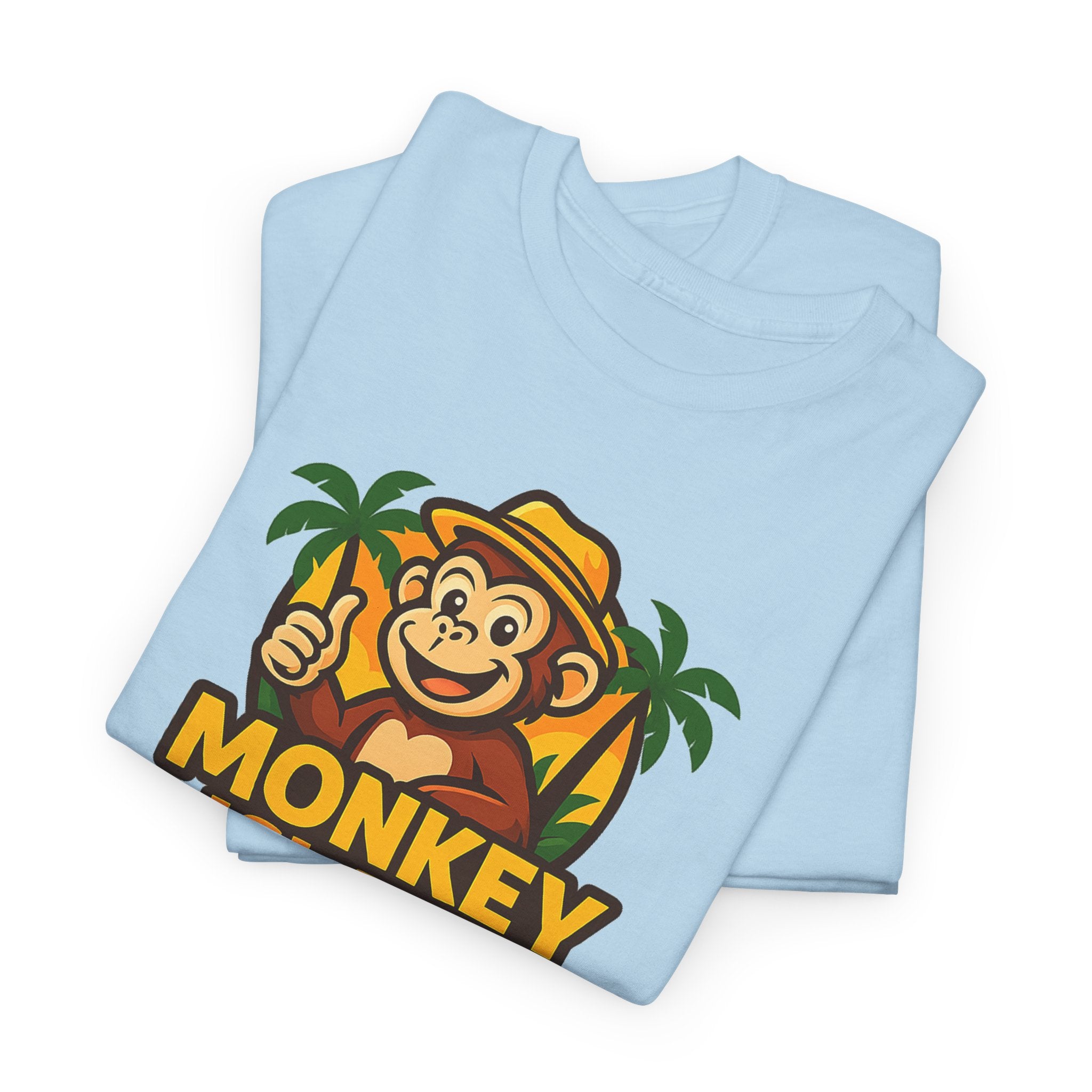 Monkey Island T-Shirt — Cute Tropical Monkey Logo Tee