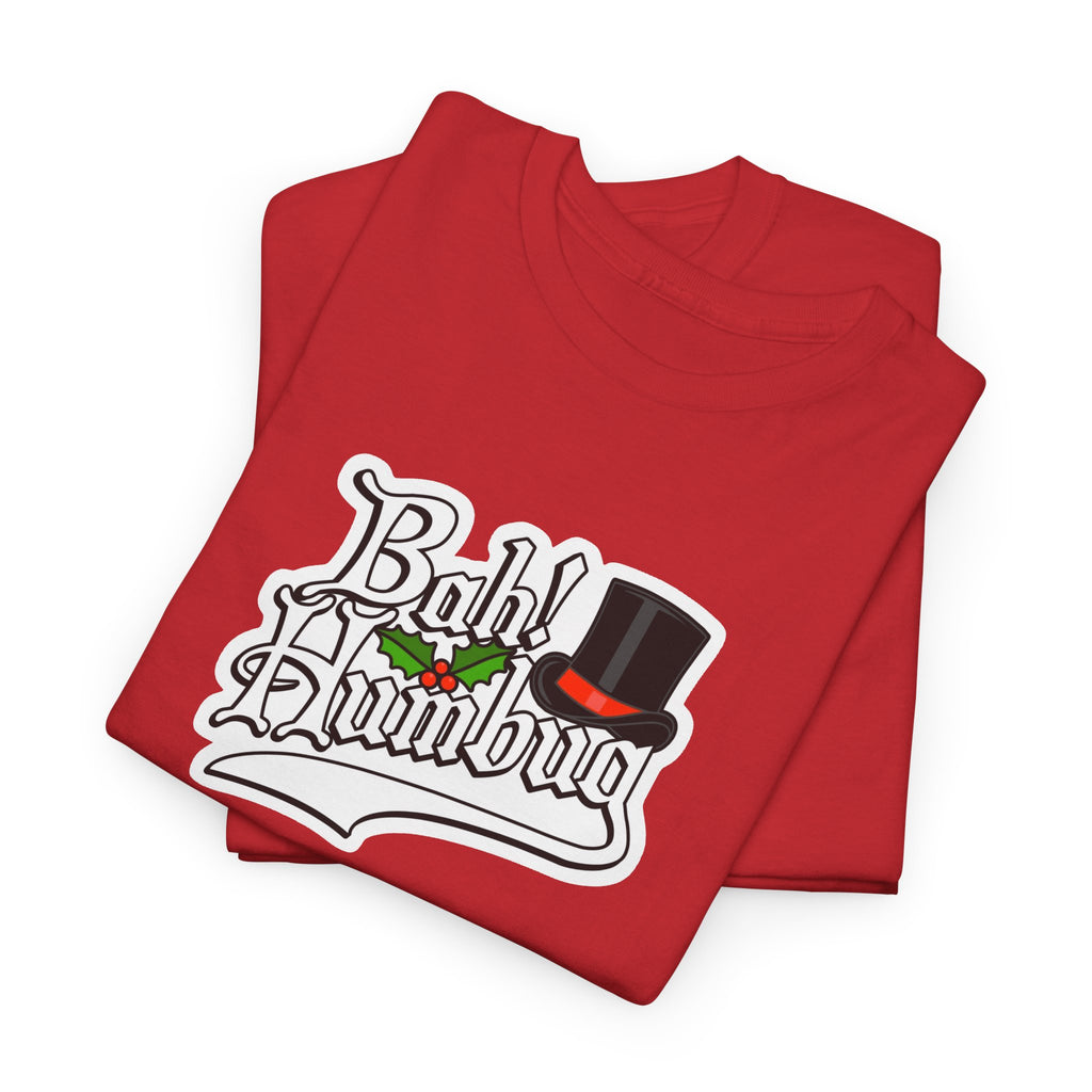 Bah Humbug Christmas Graphic Cotton T-Shirt / Tee