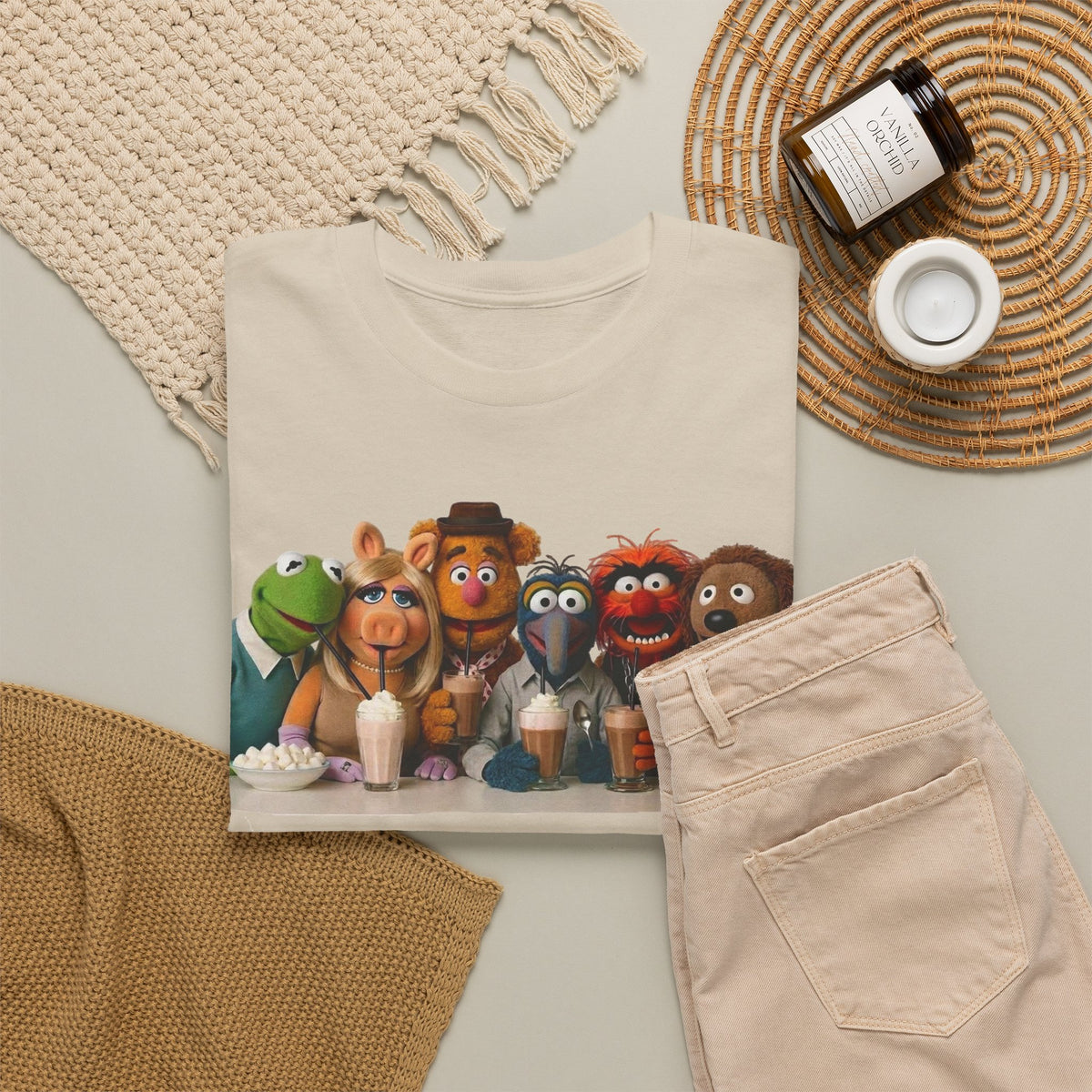 Muppet Cast Retro Poster Cotton T-Shirt