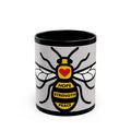 Manchester Bee of Hope Coffee Mug – Hope Strength Peace 11oz/15oz Black Ceramic