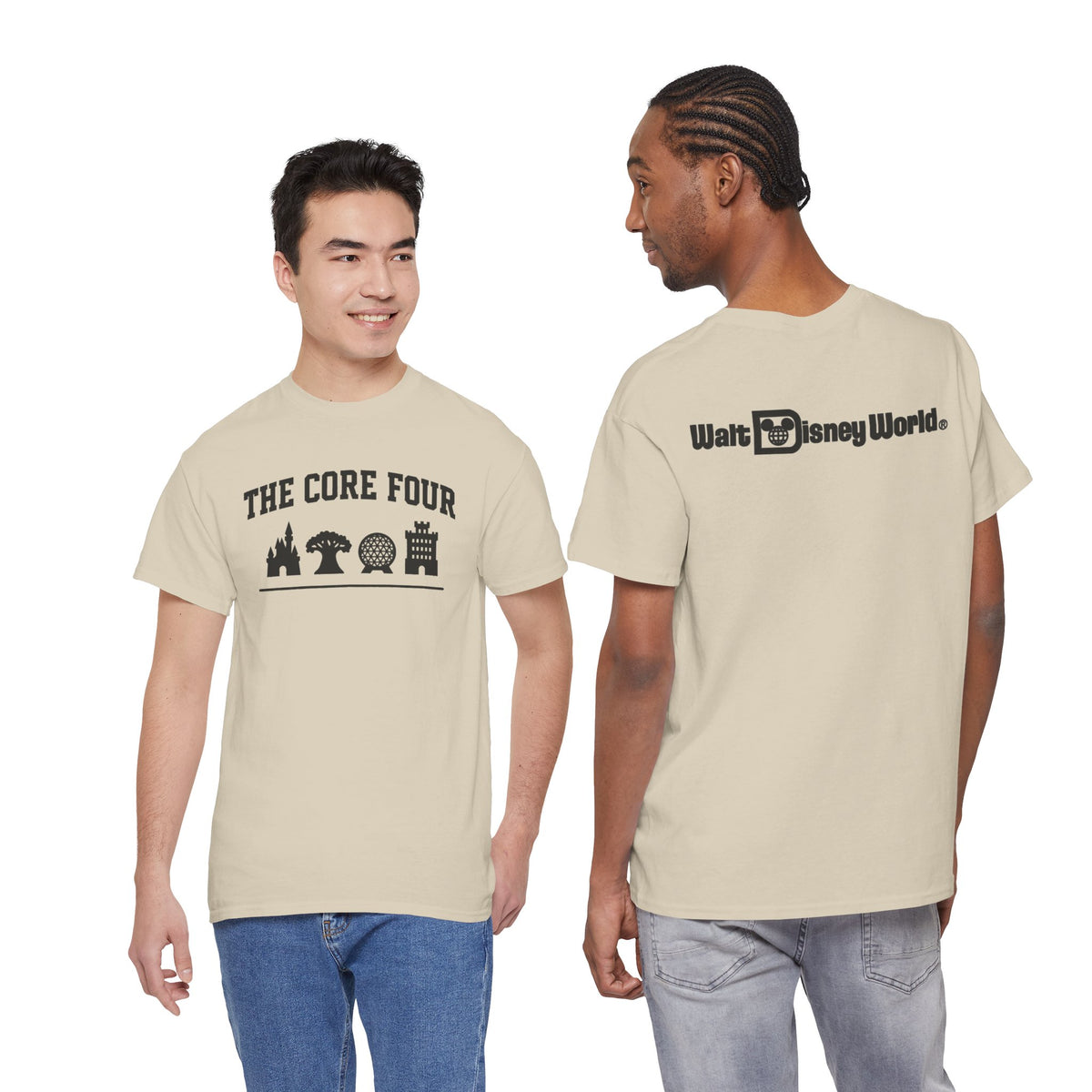 The Core Four Walt Disney World Unisex Heavy Cotton Tee