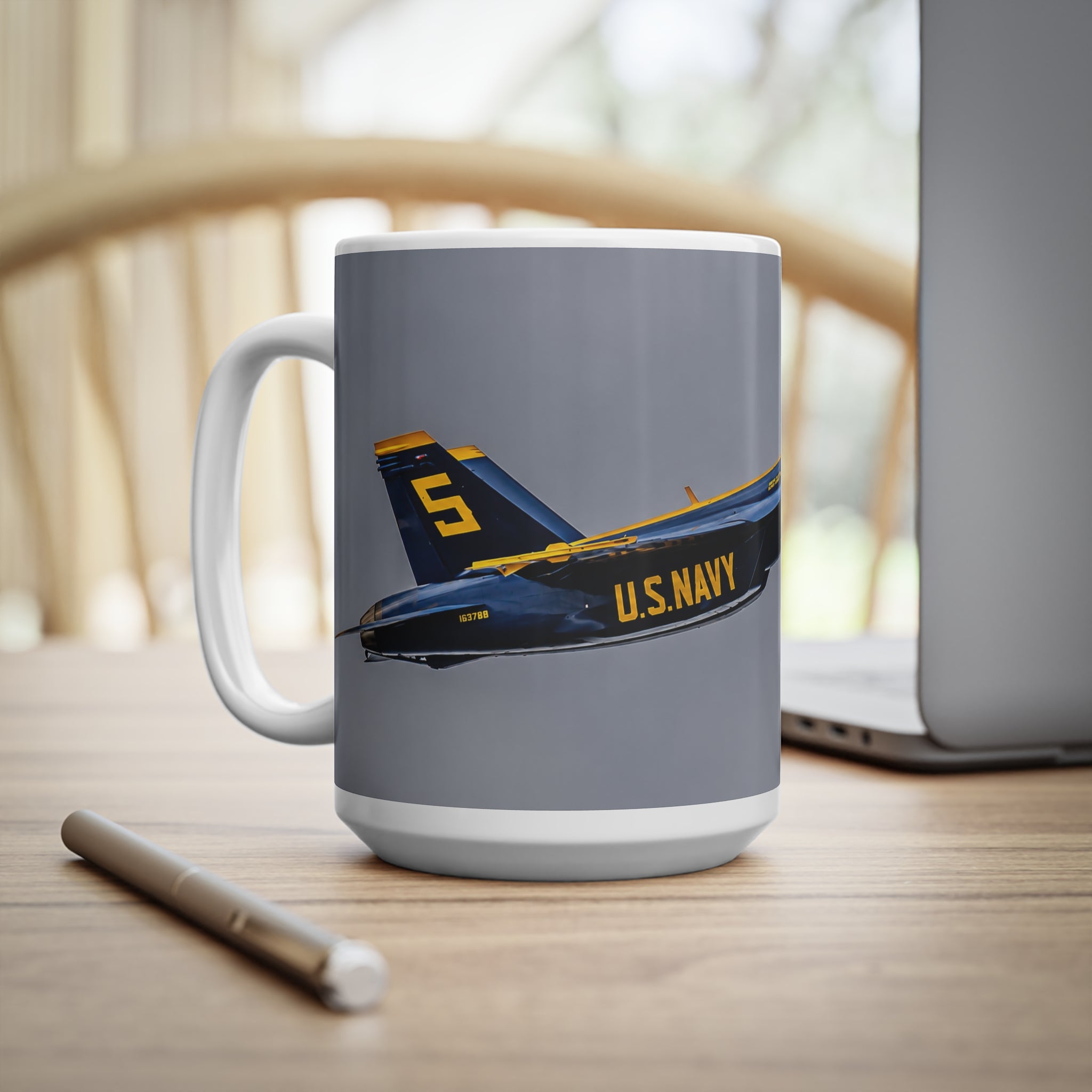 Blue Angels US Navy Jet Coffee Mug — Aviation Pilot Gift (11oz, 15oz)