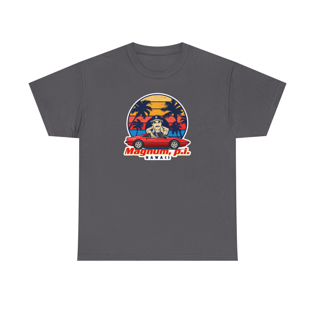 Magnum P.I. Hawaii Retro Sunset Cotton T-Shirt / Tee