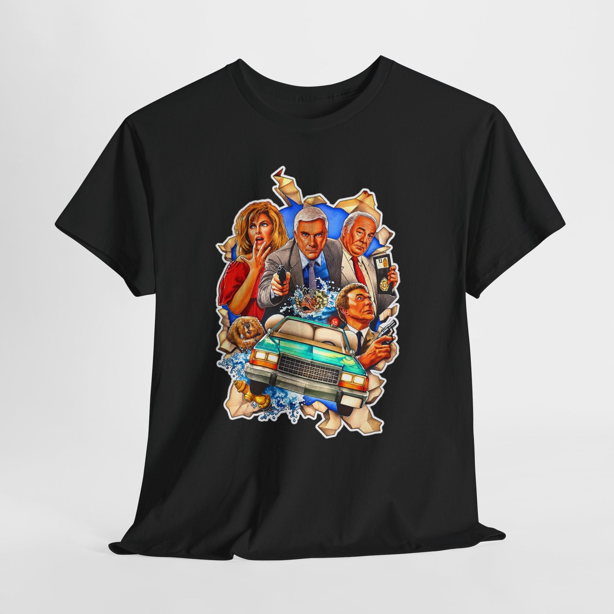 The Naked Gun / Police Squad Crime Comedy Movie Poster Cotton T-Shirt