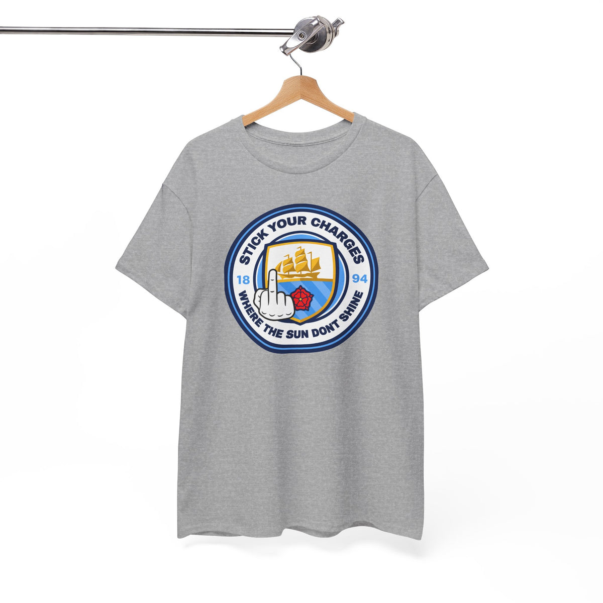 Manchester City "Stick Your Charger Where the Sun Don't Shine" Cotton t-shirt