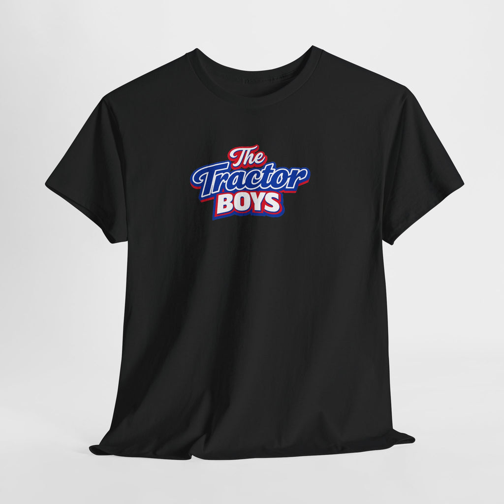 The Tractor Boys T-Shirt — Retro Blue & Red Logo Tee