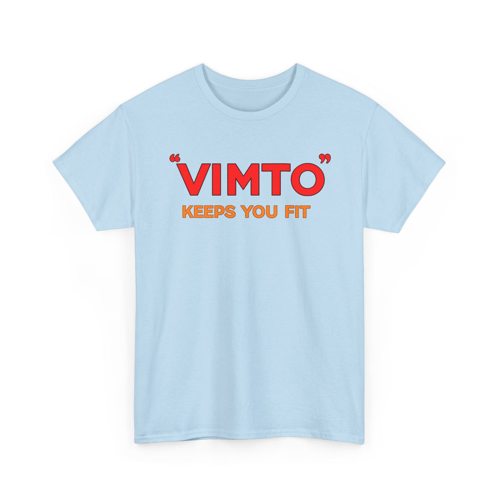 VIMTO "Keeps You Fit" Graphic Tee — Retro Beverage Logo T-Shirt