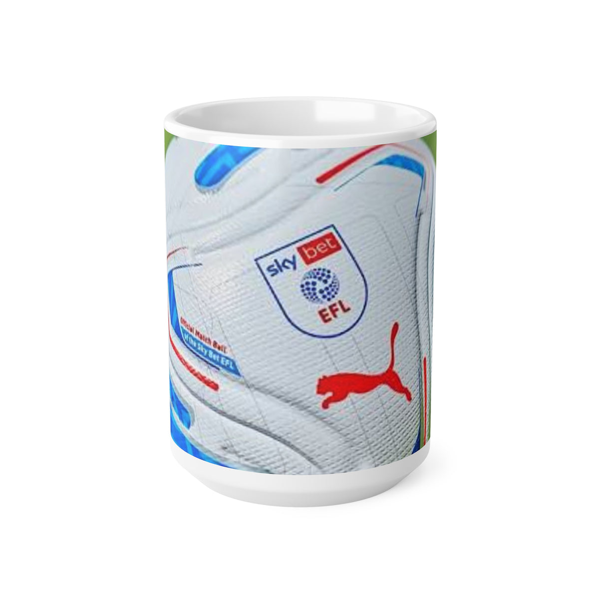 EFL Puma Football Match Ball Mug — Sky Bet EFL Design, Ceramic Coffee Cup (11oz/15oz)