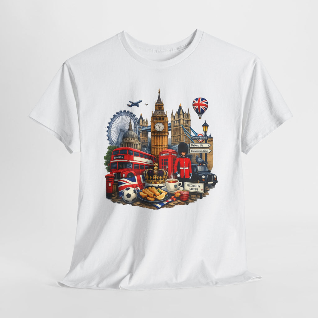 London Landmarks T‑Shirt — British Icons Collage Tee