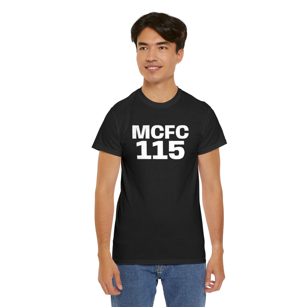 MCFC 115 T-Shirt — Vintage Football Club Number Tee
