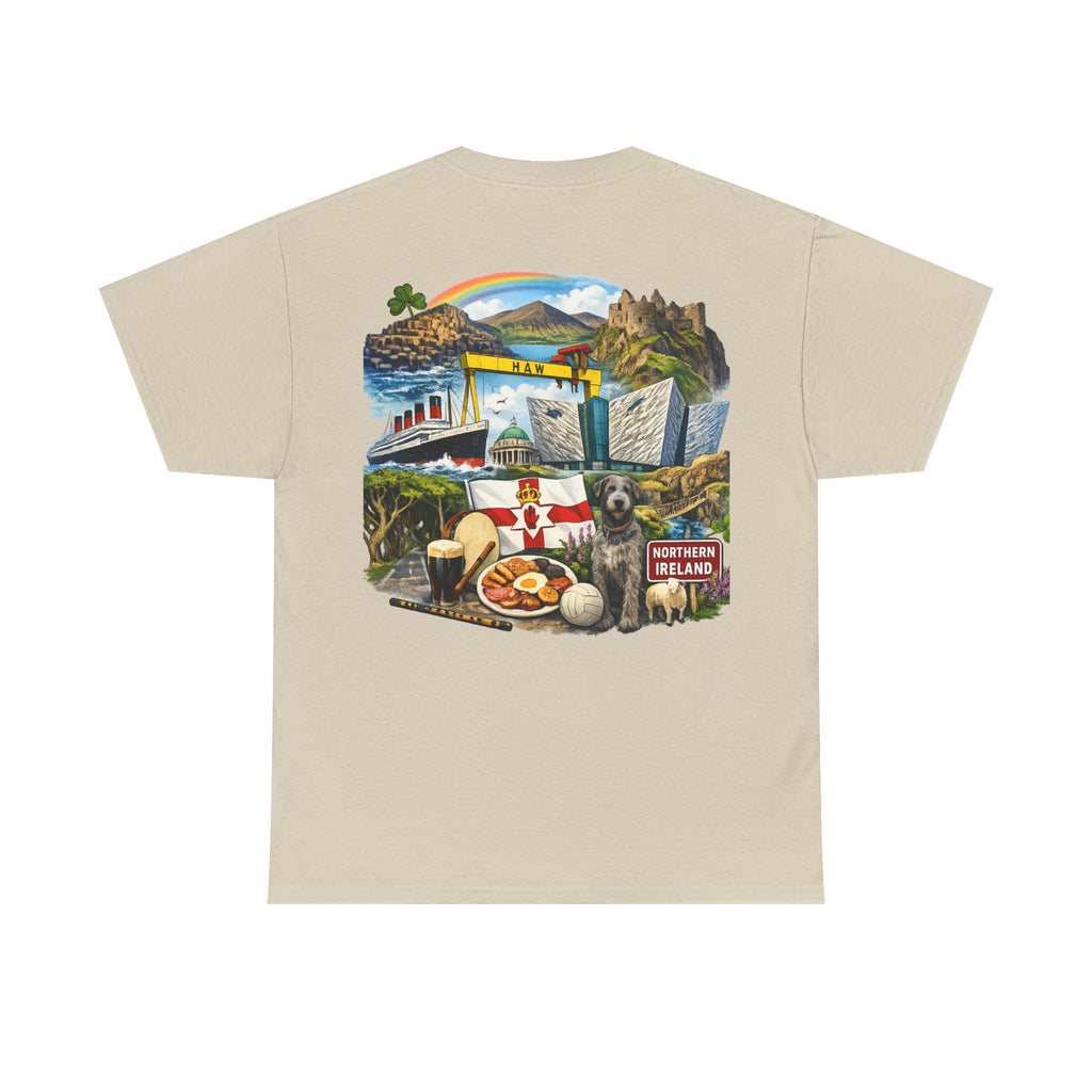 Northern Ireland Collage Tee — "Make Northern Ireland Great Again" Graphic T-Shirt