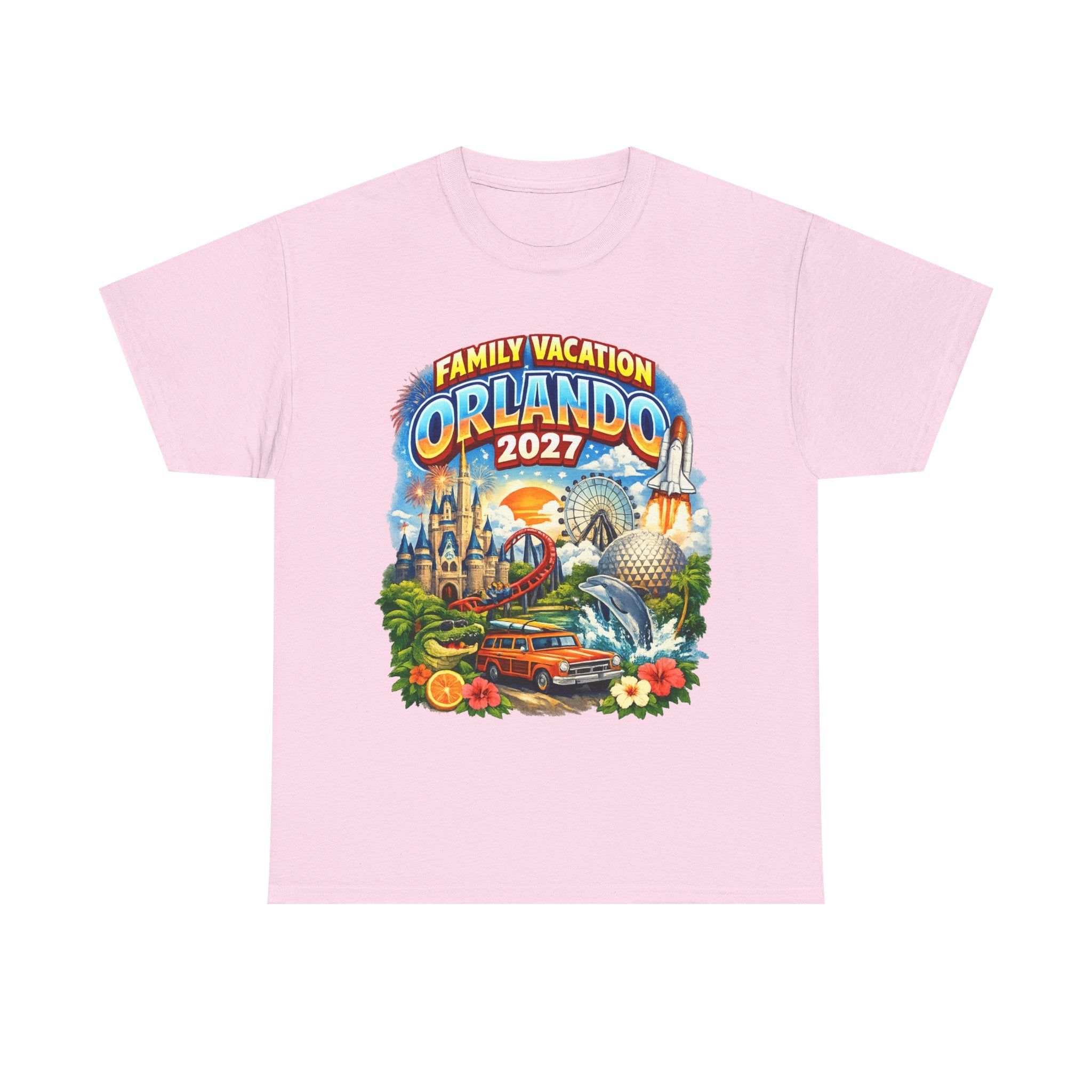Orlando 2027 Family Vacation T-Shirt — Retro Theme Park Souvenir Tee