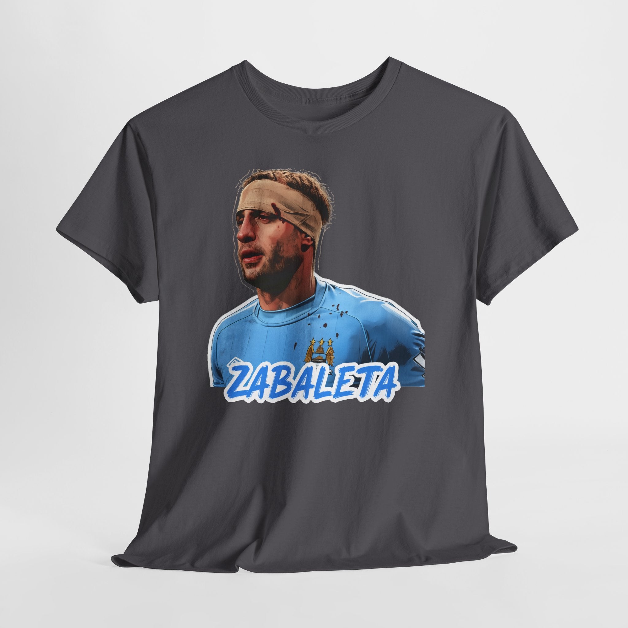 Zabaleta Manchester City Fan Tee — Retro Player Portrait Soccer T‑Shirt