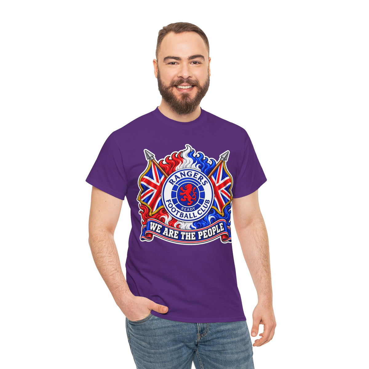 Rangers Football Club Tee — "We Are The People" Crest Cotton T-Shirt