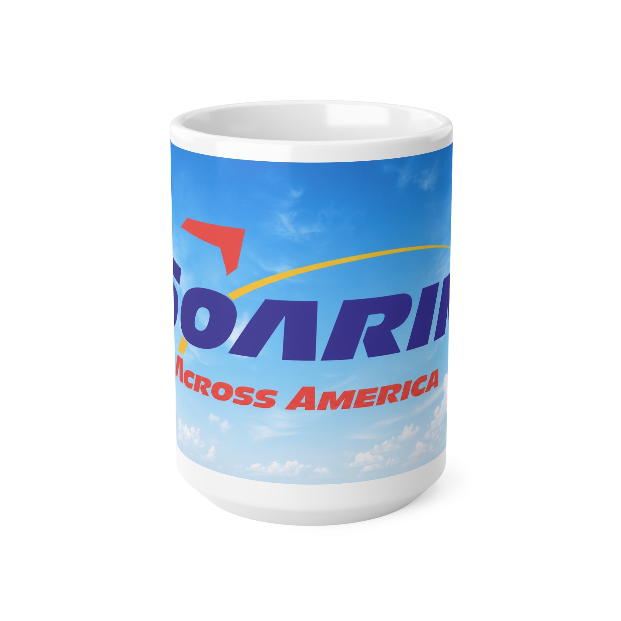 Soaring Across America Ceramic Coffee Mug — Sky Design, 11oz & 15oz
