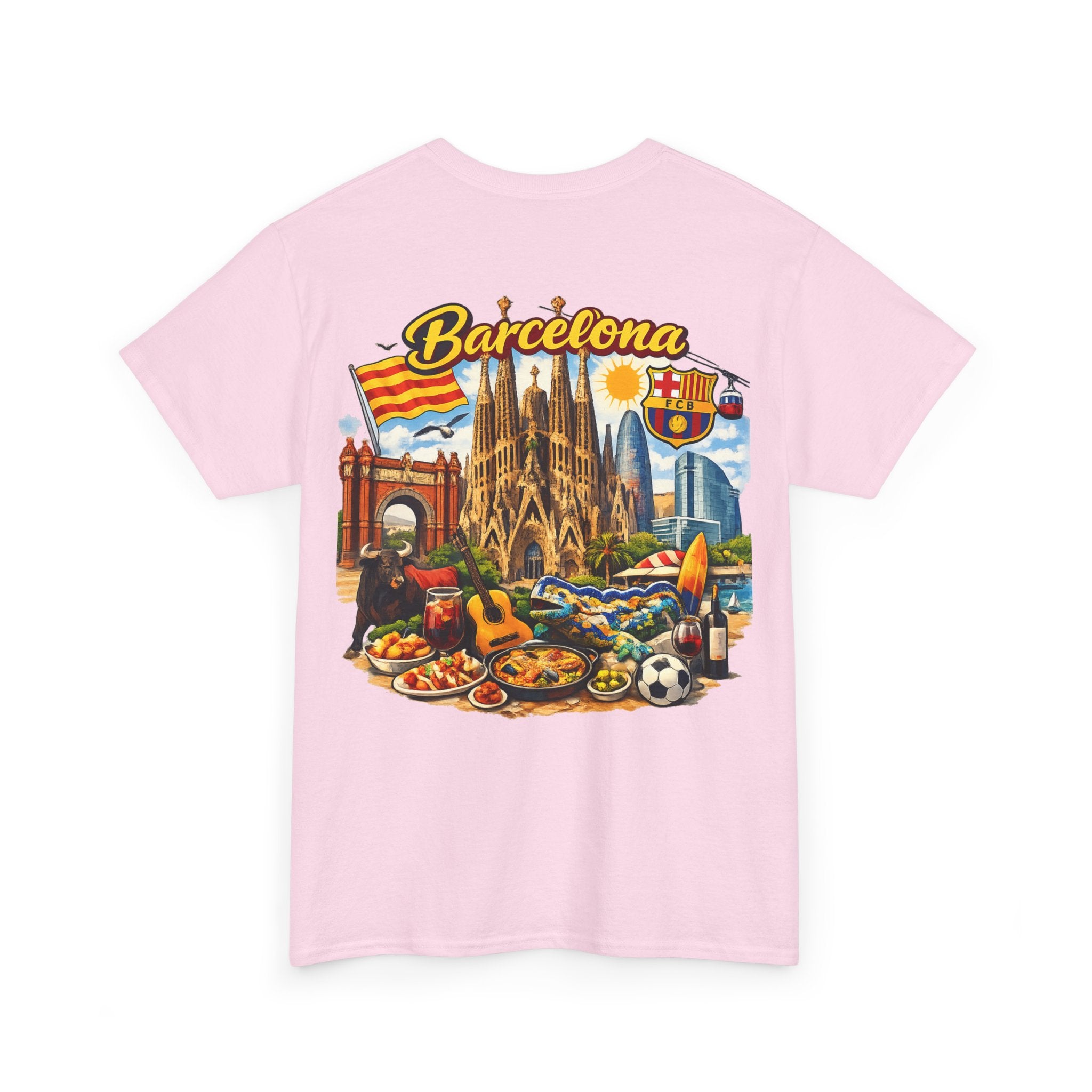 Barcelona Souvenir T‑Shirt — Vintage City Collage Tee