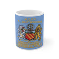Manchester City Football Club Crest Mug — 'M.C.F.C. F.L. Cup Winners 1976' Ceramic Coffee Cup (11oz, 15oz)
