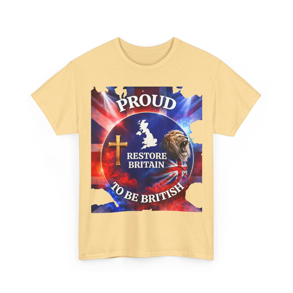 Proud to Be British Restore Britain Cotton T‑Shirt